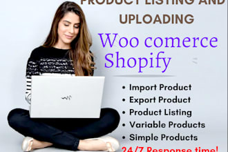 add, import products, manage products, list products, woocommerce, ebay, shopify