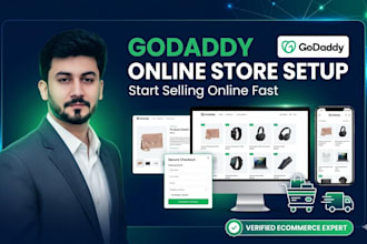 create your godaddy online store professionally