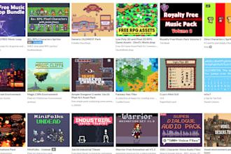 make a game using any of the itch assets