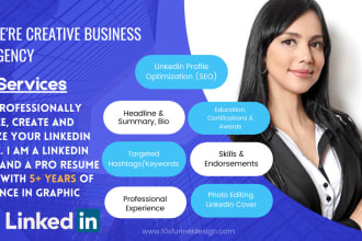 professionally enhance, create and optimize your linkedin profile