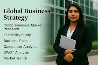 conduct comprehensive market research, feasibility study and business plan