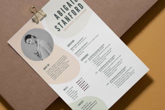 write a professional resume and cover letter