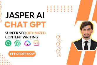 write engaging surfer SEO articles with jasper ai or chatgpt open ai