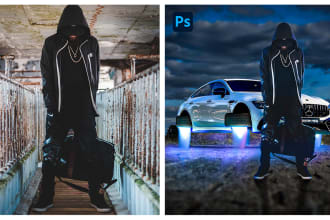 do photoshop editing, manipulation and design image composition
