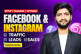 setup facebook ads campaign for leads and sales, meta ads, fb advertising