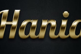 write your name in neon and golden format