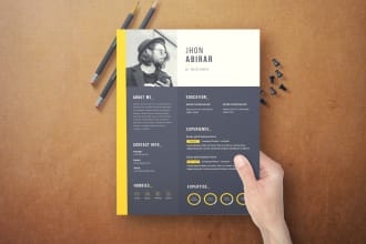 write and design  resume CV cover letter, within 1 hour that gets you hired