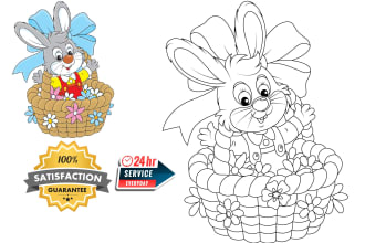 convert your photos into coloring book page for children