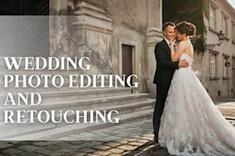 do wedding or event photo editing and retouching