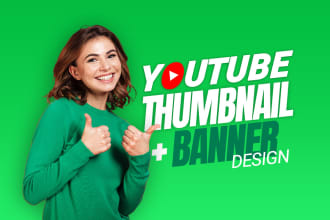 design viral youtube thumbnail and yt banner