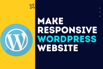 build modern responsive wordpress website design and customised wordpress blog