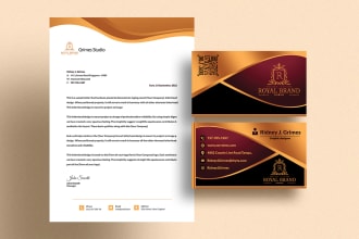 do business cards, letterhead, and thank you card design
