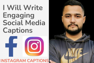 write killer instagram captions and  social media captions