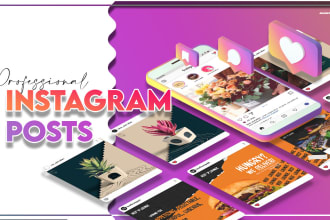 design professional instagram ads, posts, and carousel