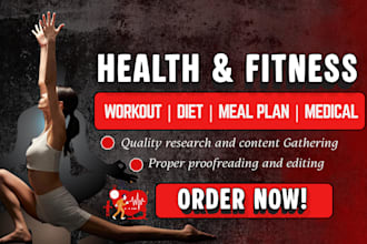 ghostwrite your health and fitness, mental health, nutritional ebook