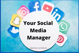 be your social media manager and content manager