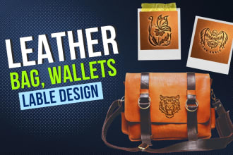 create leather bags, wallets lebels design