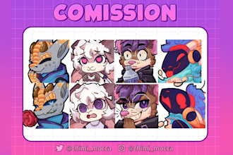 do adorable custom emotes