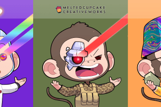 create a cute character for nft collection