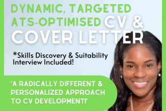 curate a dynamic custom CV and cover letter