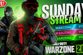 design very attractive eye catching call of duty, zombies, warzone 2 thumbnails