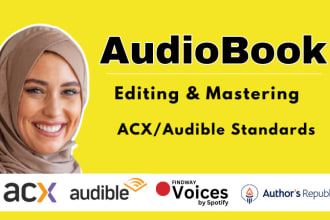 edit, mix and master your audiobook for acx audible standards