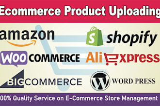 add, import, upload and list products on shopify, magento