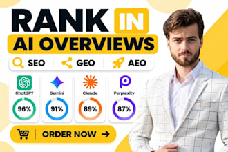 do geo aeo SEO to build ai visibility score in chatgpt gemini for 1st rank