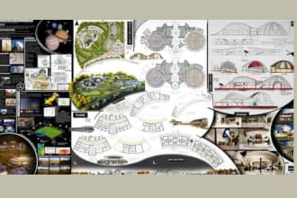 design master plan, site plan in 2d,3d rendering in 24 hours