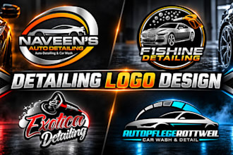 make unique auto detailing, car wash, mobile detailing logo