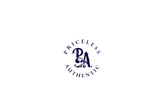 create a luxurious logo for priceless authentic