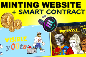 create premium nft minting website, smart contract, minting dapp