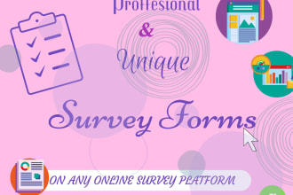create proffesional survey forms using any online form software