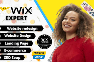 design wix website, wix website redesign or wix online store