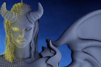 model, retopologize your characters or help with fixing them