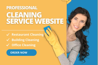 make house, office cleaning business website with booking system