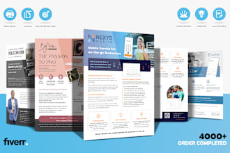 design a high converting, professional business flyer