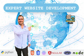 develop professional html website with react js, angular, laravel, php developer