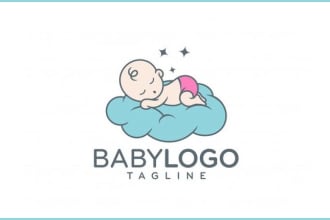 create childcare education daycare school logo
