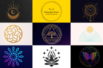 do sacred geometry mystical logo mandala spiritual designs