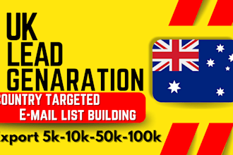 provide verified united kingdom or uk email list building country target leadgen