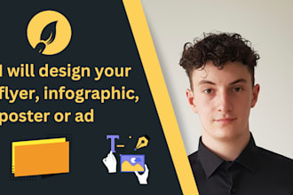 design your flyer, infographic, poster or ad
