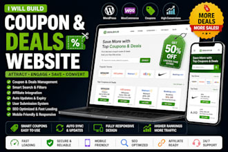 build an automated coupon and deals website with affiliate integration