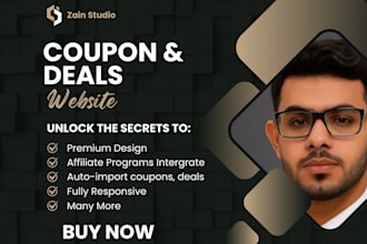 create an ai powered coupon and deals website