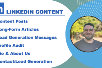 write linkedin posts, articles, and lead generation messages