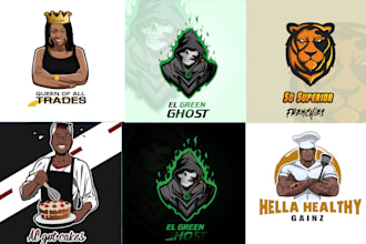 design a professional mascot and cartoon logo for you