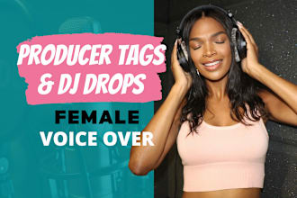 record female custom dj drops tag in 24 hours or less