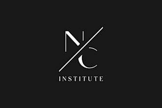 design minimalist initial letters or monogram logo