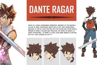 draw a manga character design