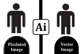 perfectly vector trace your map, graph, icon, logo, image